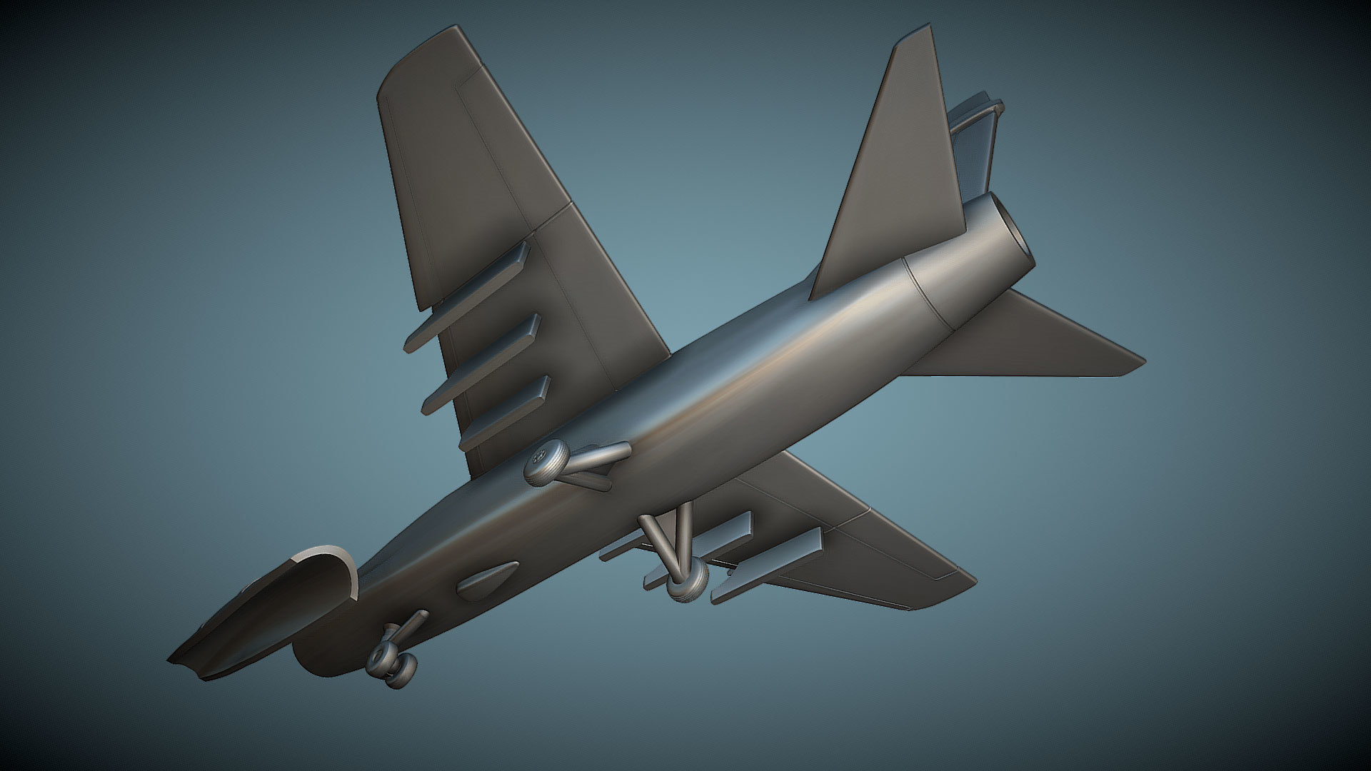Vought LTV TA-7C Corsair II - 3D Printable Model 3D model 3D printable ...