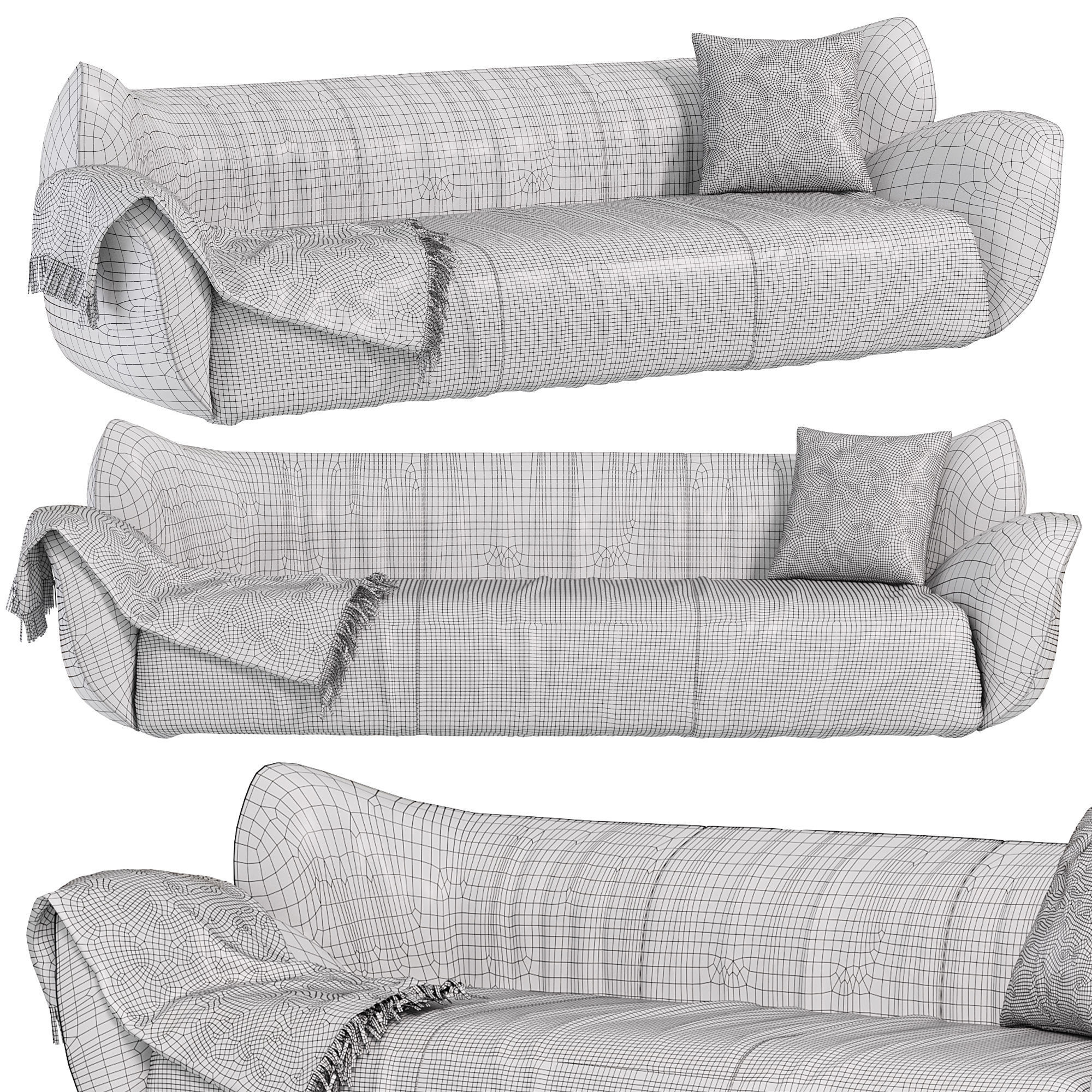 Juno sofa by Natuzzi Italia 3D model CGTrader