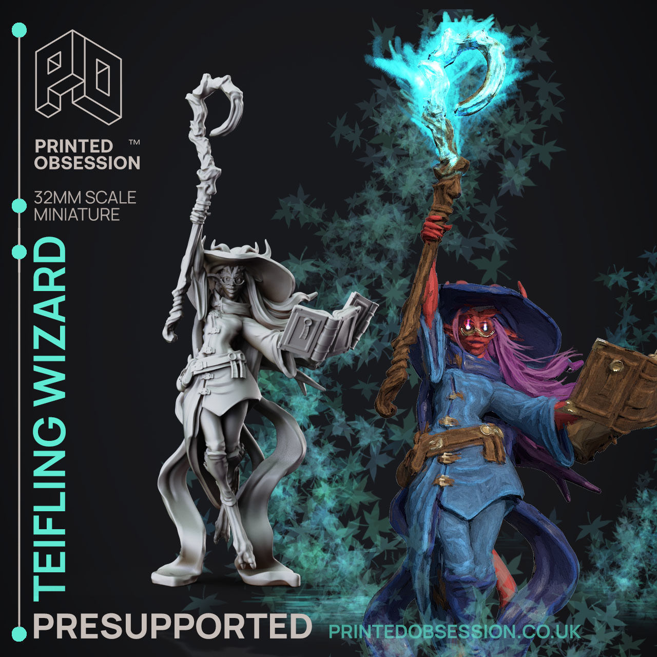 High Mage - 3D Printable TTRPG - PRESUPPORTED - 32mm Scale 3D model 3D ...
