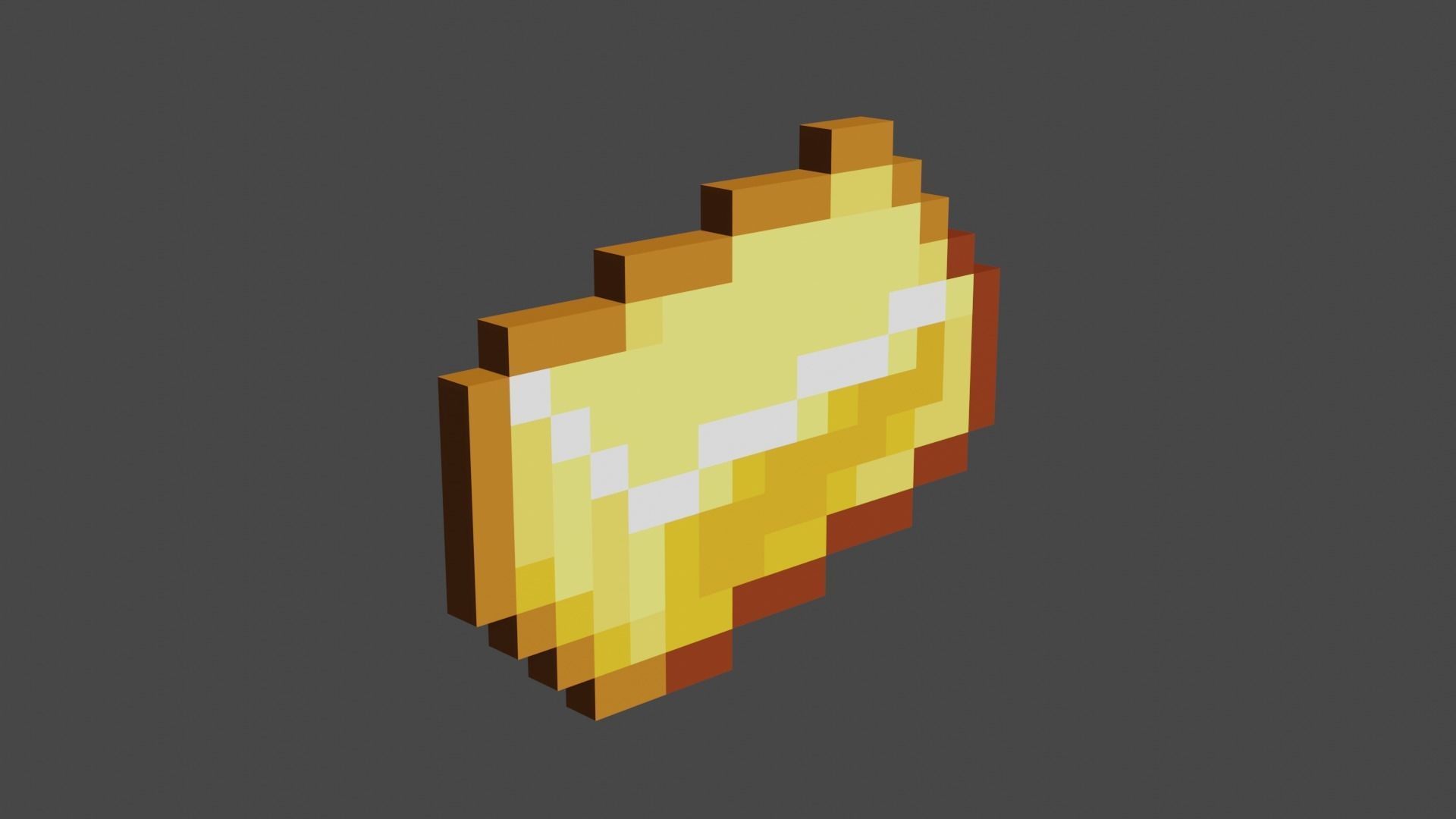 3D model Minecraft Gold Ingot VR / AR / lowpoly CGTrader