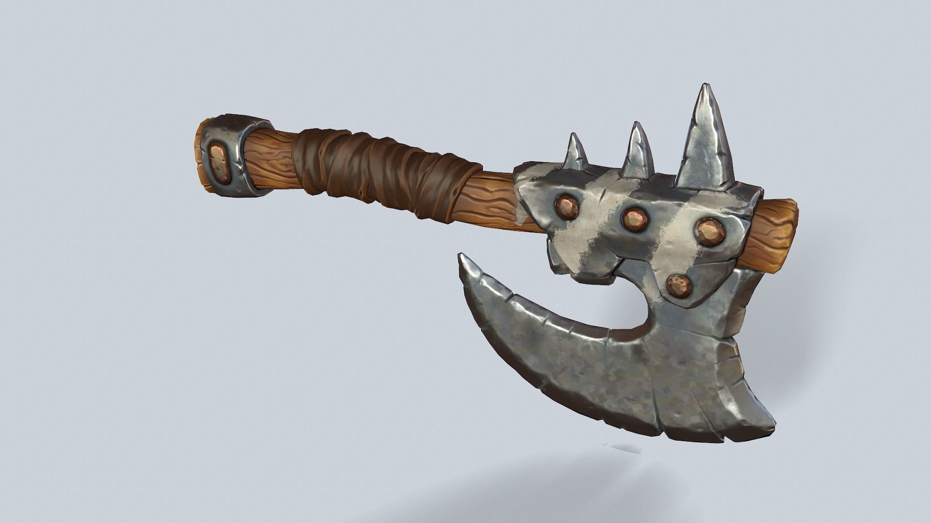 3d-model-stylized-orc-barbarian-battle-axe-vr-ar-low-poly-cgtrader