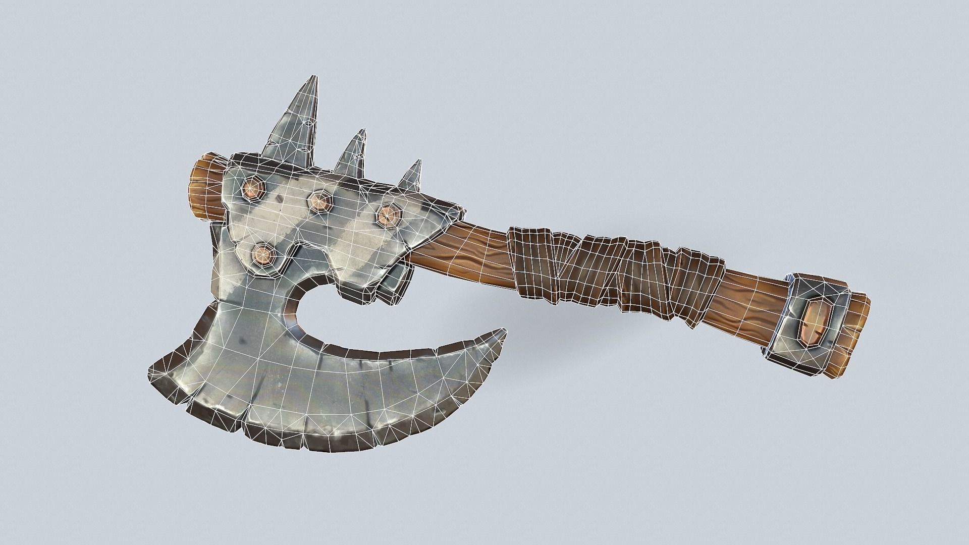 3d-model-stylized-orc-barbarian-battle-axe-vr-ar-low-poly-cgtrader