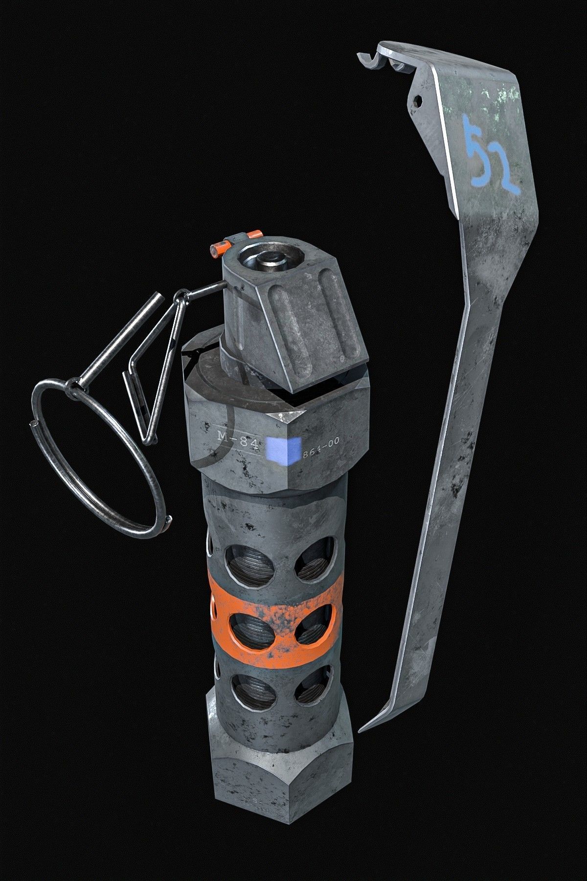 3D model Flash Grenade 3 Pack VR / AR / lowpoly CGTrader