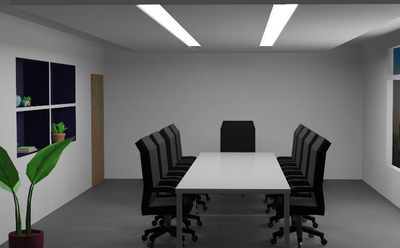 3D model LowPoly Conference Room VR / AR / lowpoly CGTrader