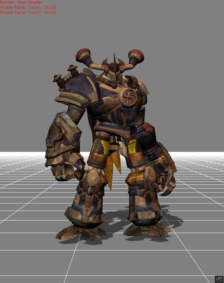 Belerick Torch Guardian Skin 3D model animated rigged CGTrader