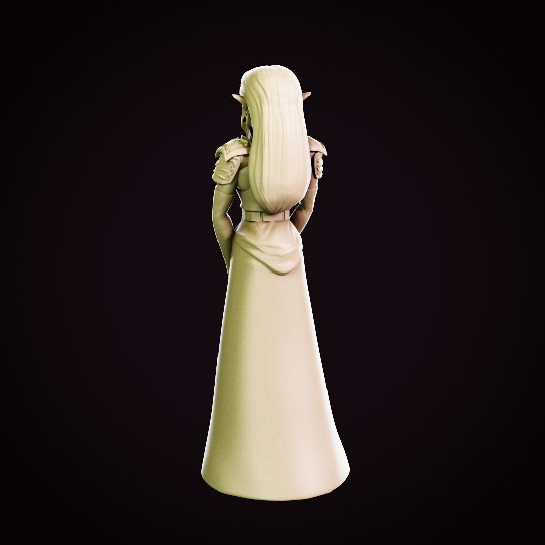 Princess Zelda Ocarina of Time 3D model 3D printable CGTrader