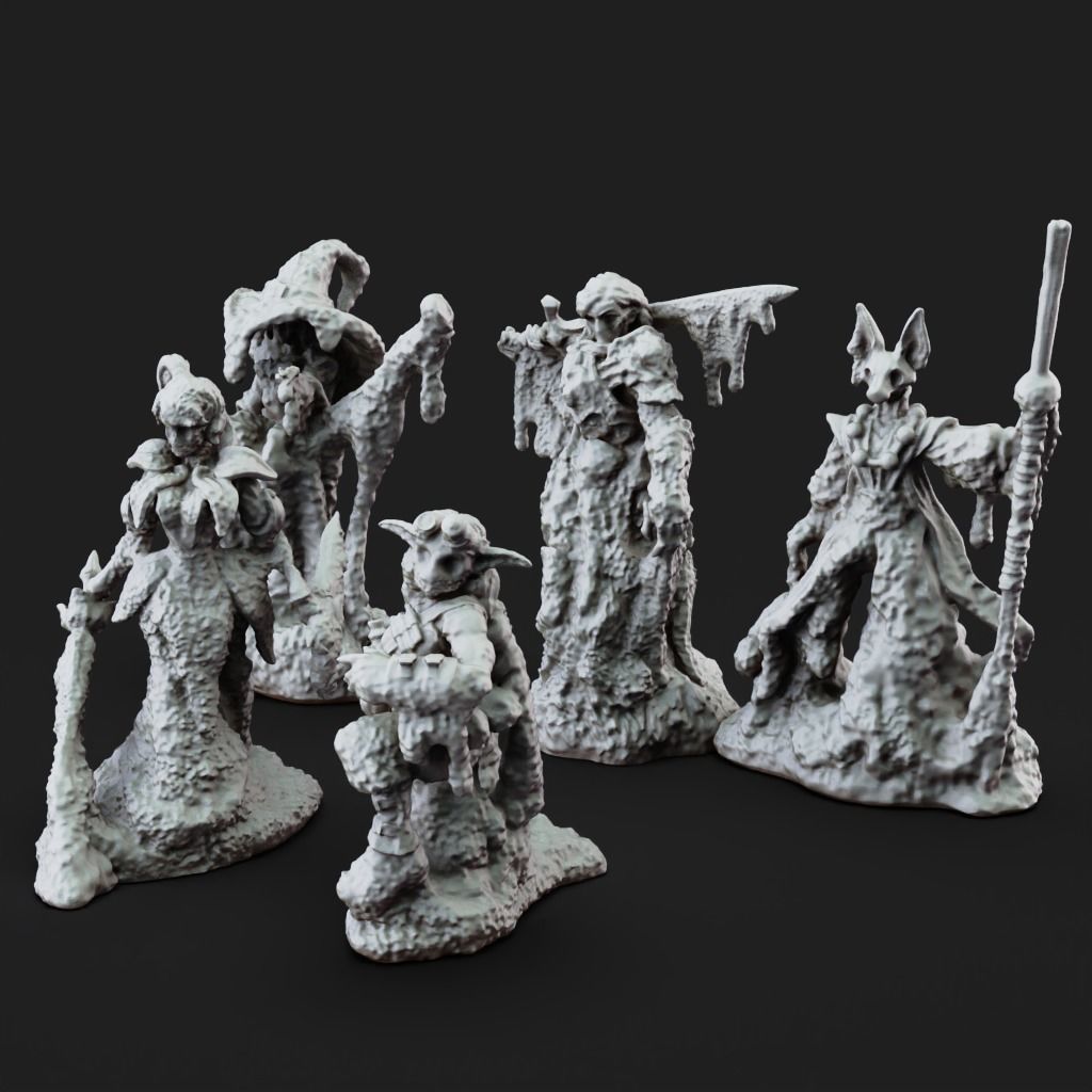 Obliviax Moss - 3D Printable TTRPG - PRESUPPORTED - 32mm 3D model 3D ...