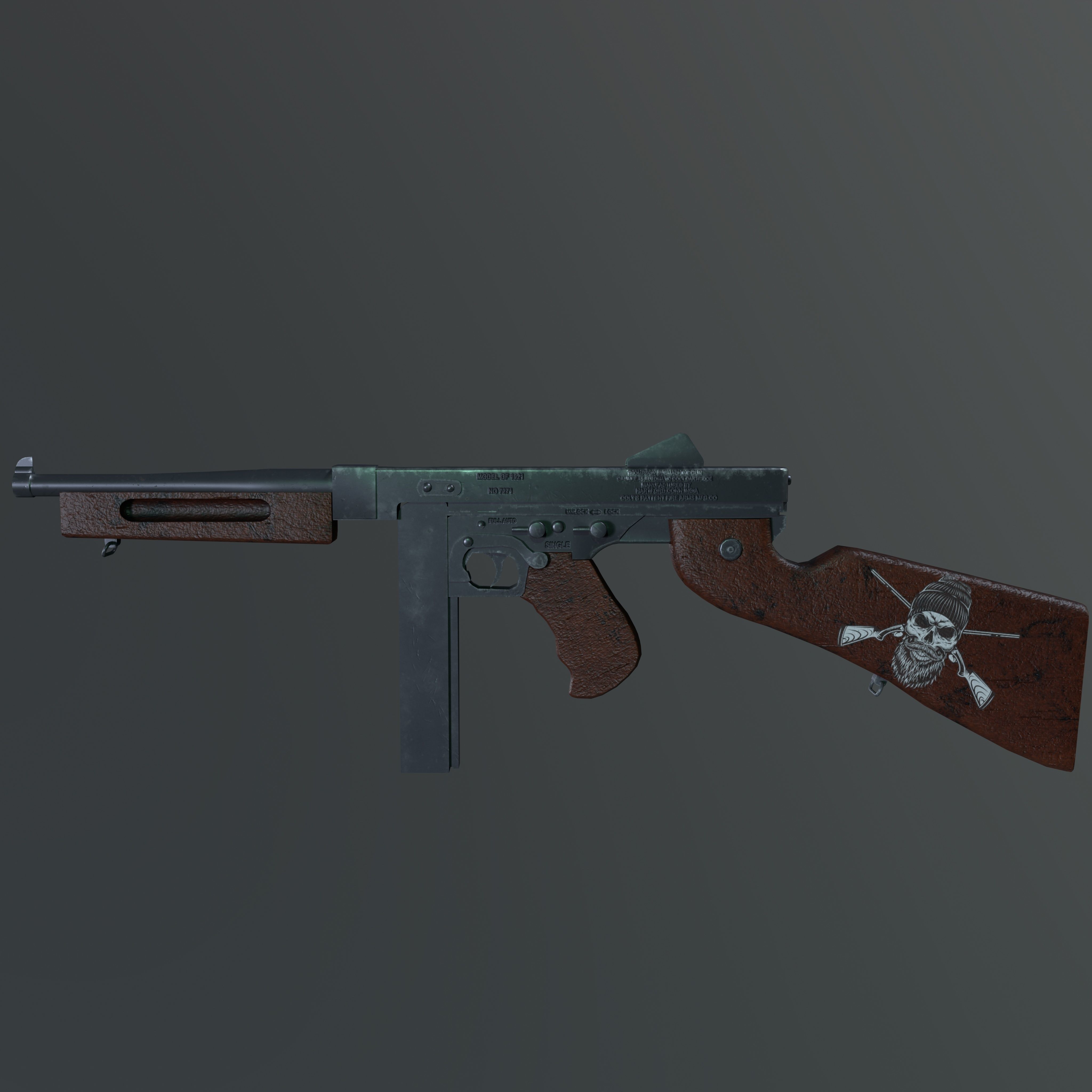 3D model Thompson VR / AR / low-poly | CGTrader