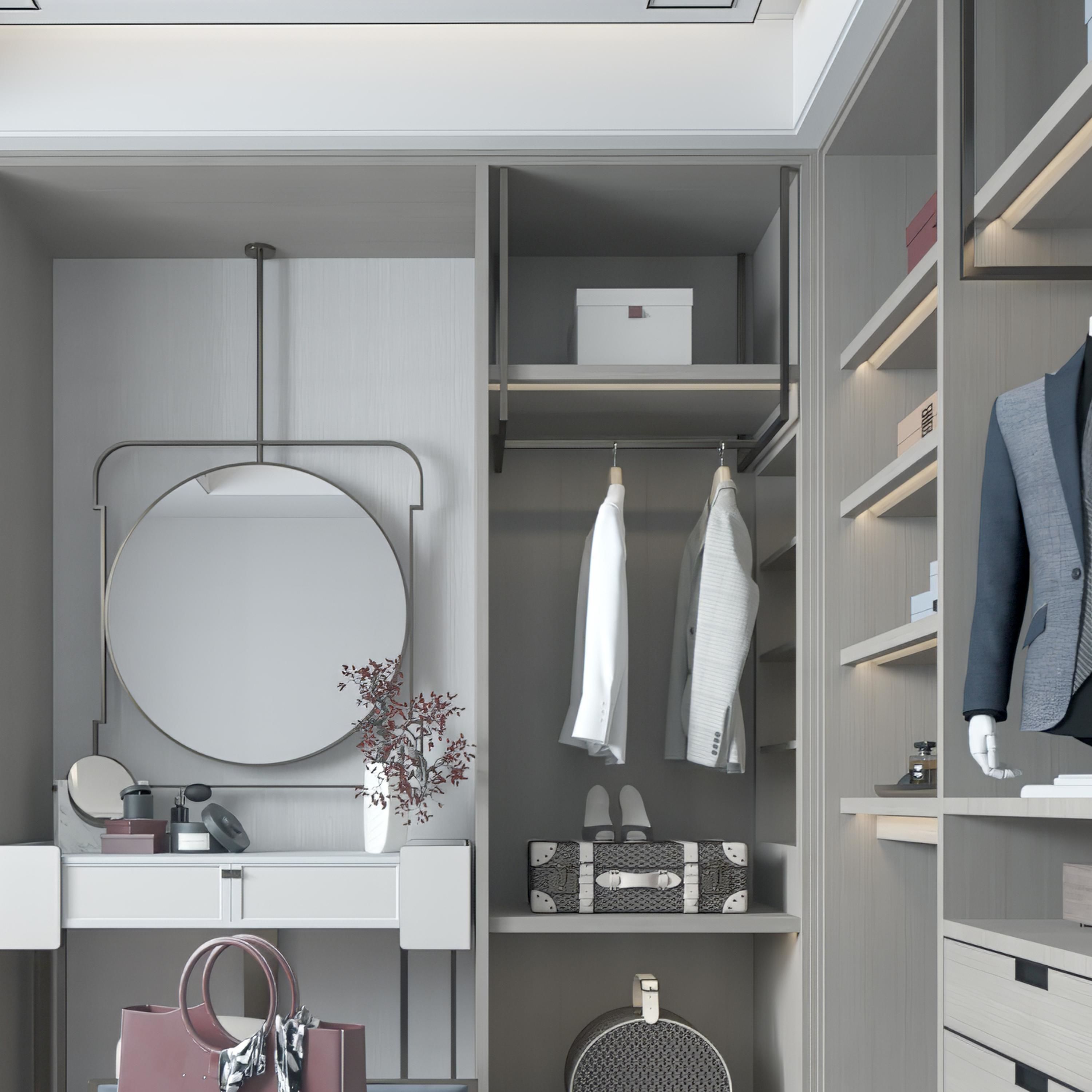 style cloakroom New Chinese 3D model | CGTrader