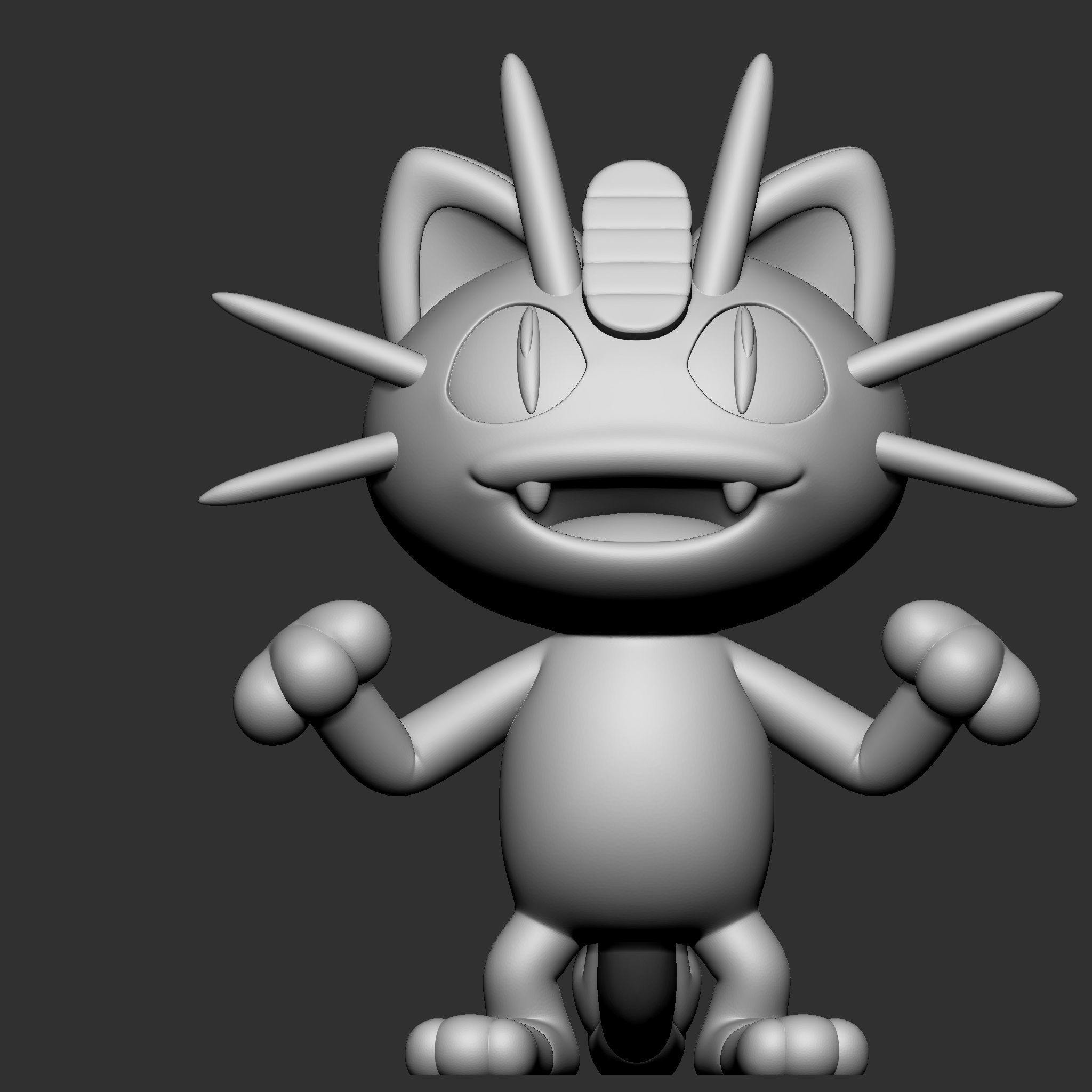 MEOWTH POKEMON 3D model 3D printable | CGTrader