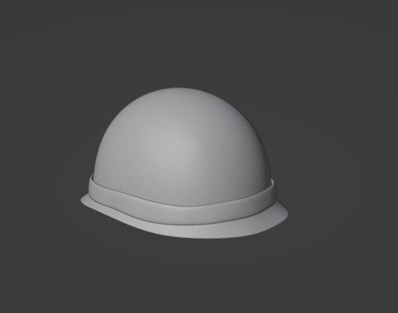 Military styled helmet with bullets and band 3D model 3D printable ...