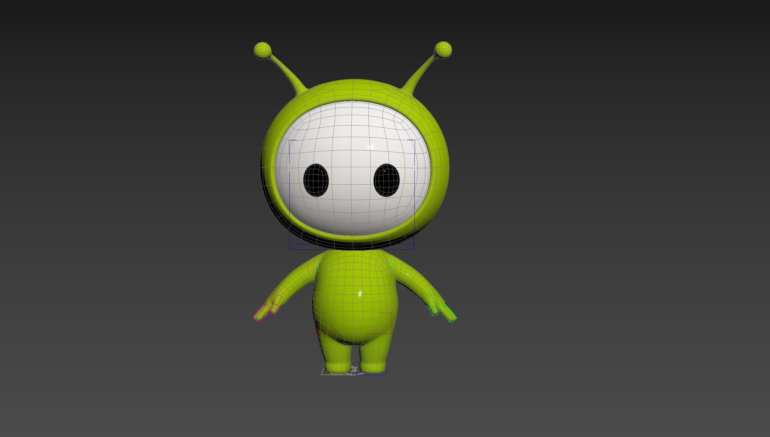 Character254 Rigged Mascot 3D model rigged | CGTrader
