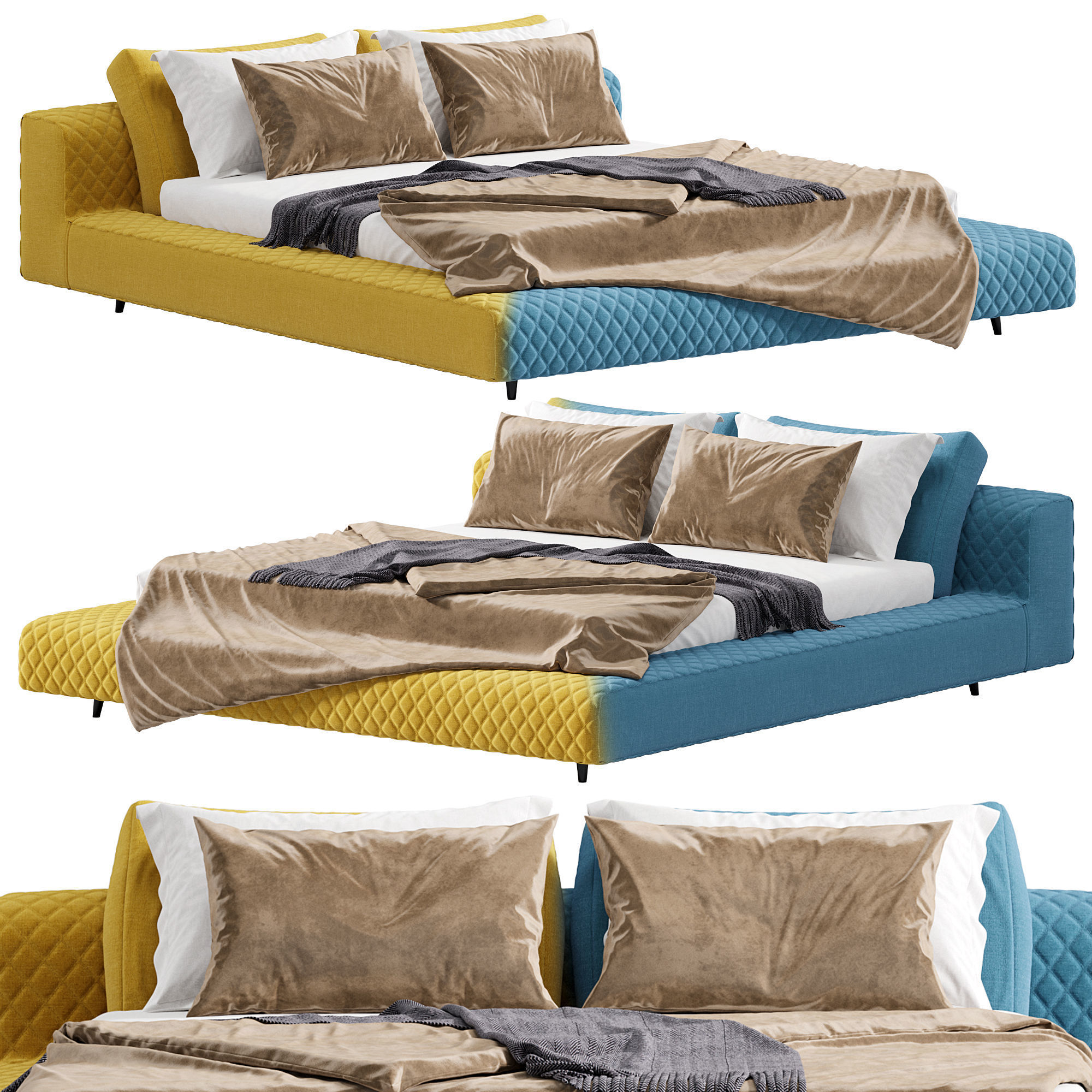 OWEN BED BY BONALDO 3D model CGTrader