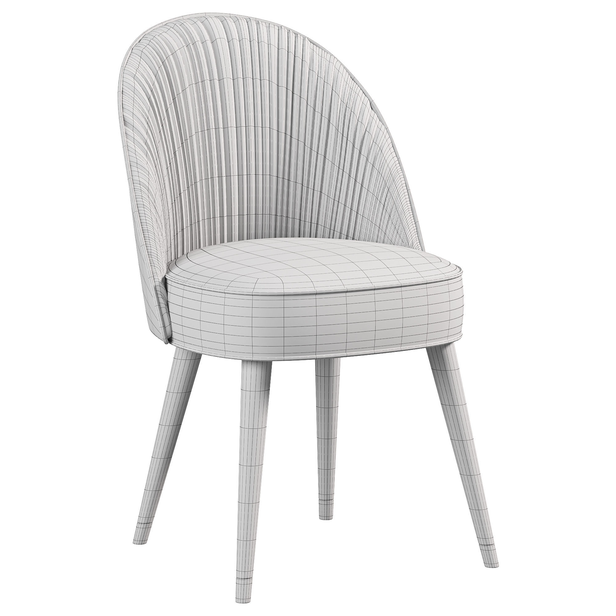 Camille Dining Chair By Bomkapa 3D model | CGTrader