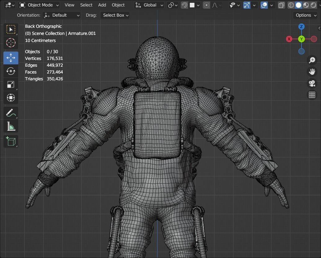 3D model Space suit - Astro ranger VR / AR / low-poly | CGTrader