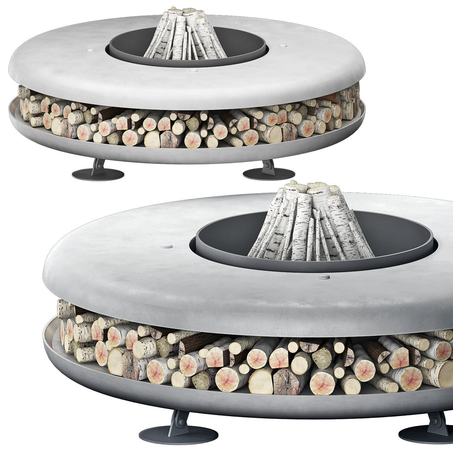 Fire pit moon 3D model CGTrader