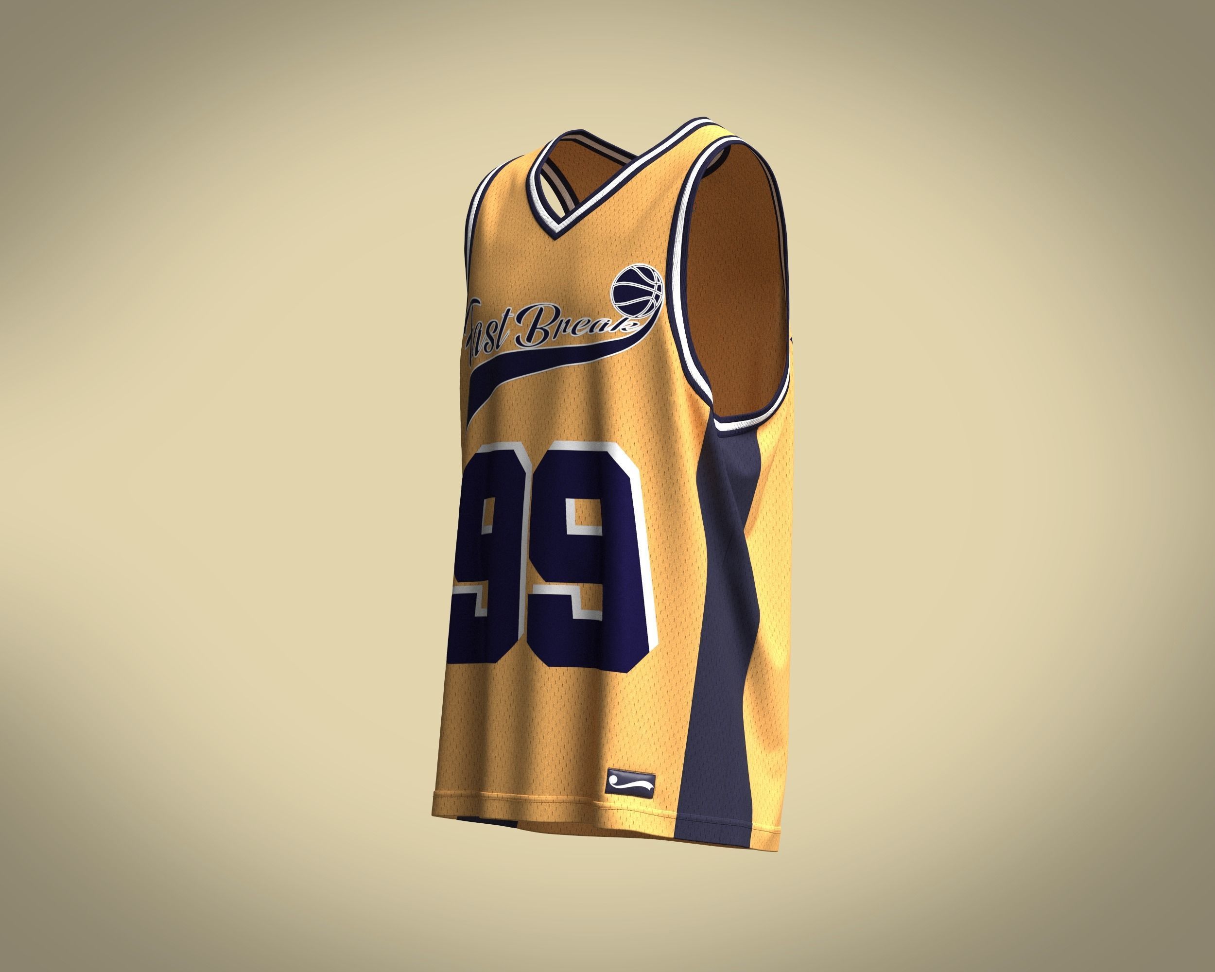 Mens Basketball jersey 3D model CGTrader