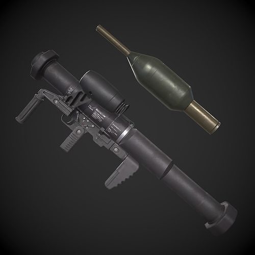 3D model Panzerfaust3 VR / AR / lowpoly CGTrader