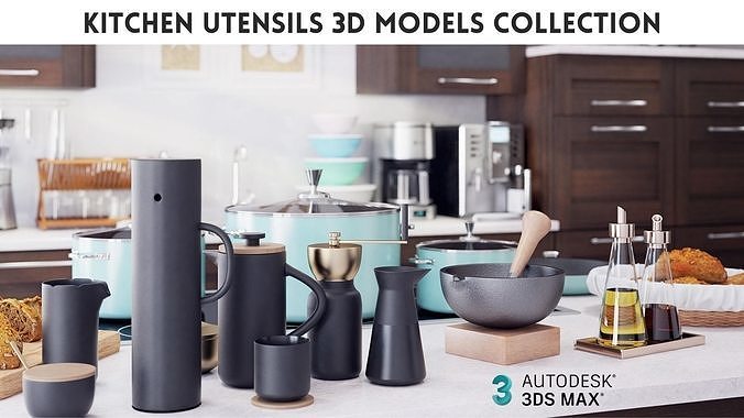 Kitchen Utensils 3d Models Collection 3D model | CGTrader