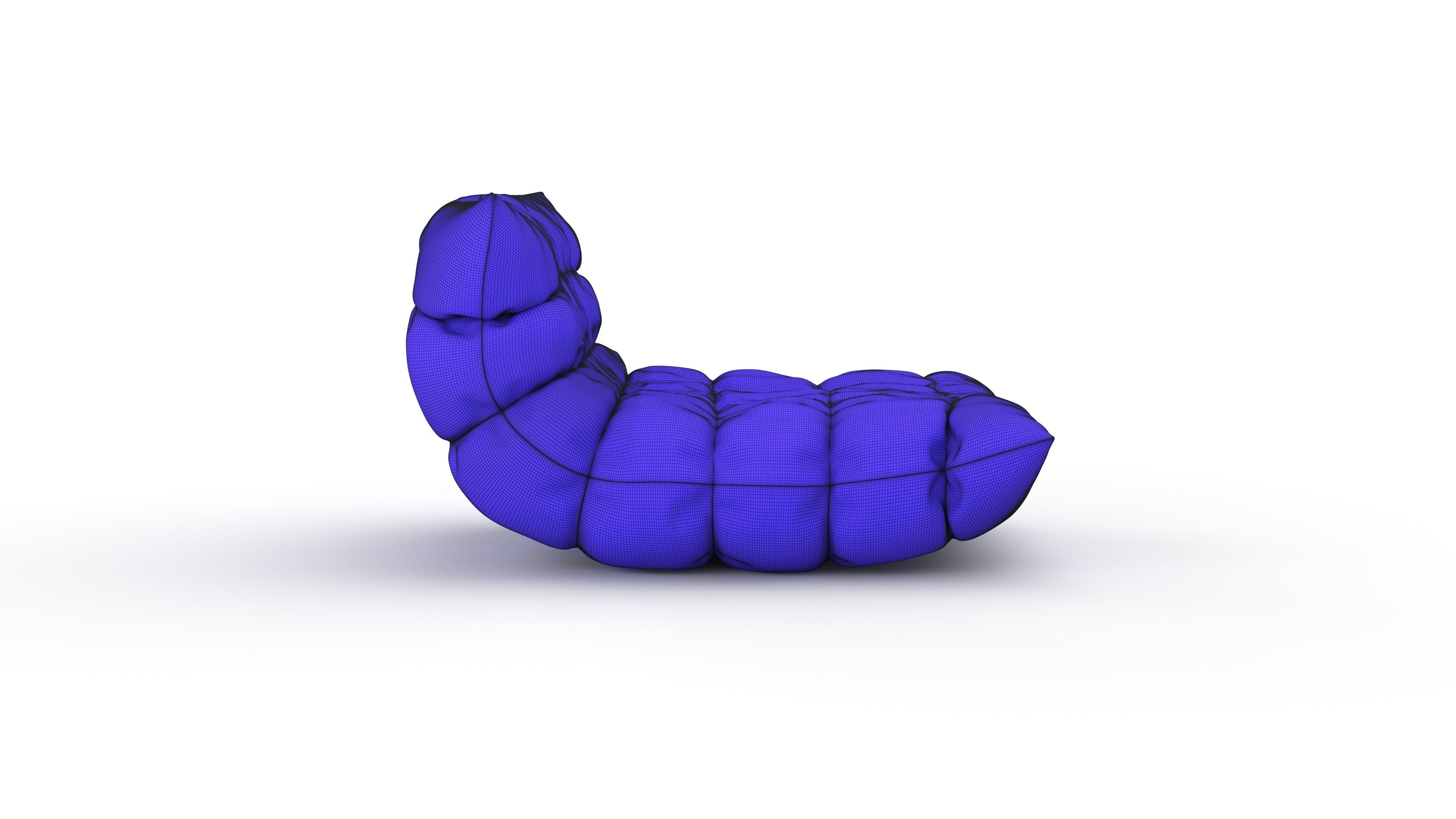 Big Joe Bean Bag Sofa 3D model CGTrader