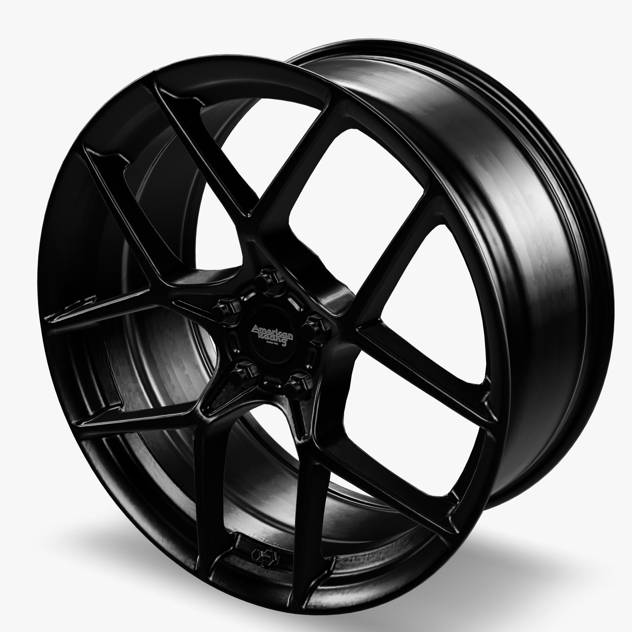3D model American Racing AR924 Crossfire Wheel Satin Black VR / AR ...