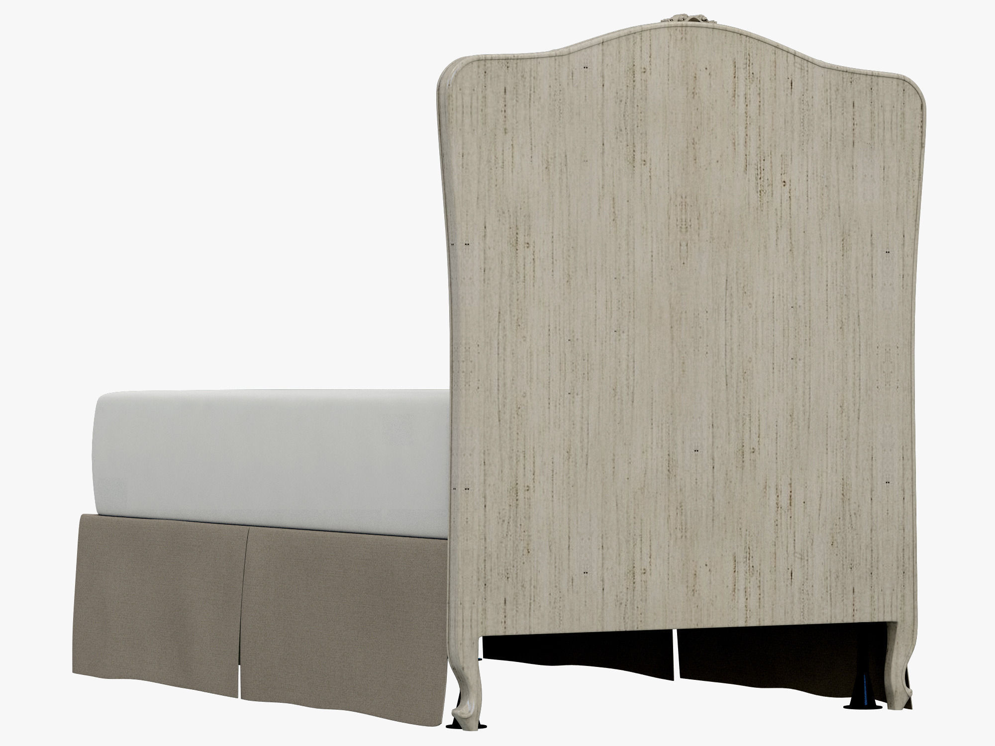Restoration Hardware Colette Tufted Headboard 3D model CGTrader