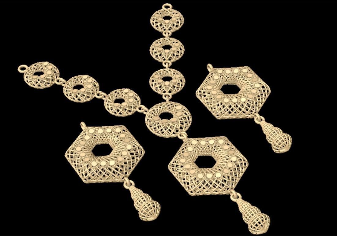 A UNIQUE PRINTABLE GOLD LOCKET SET DESIGN 3D model 3D printable | CGTrader