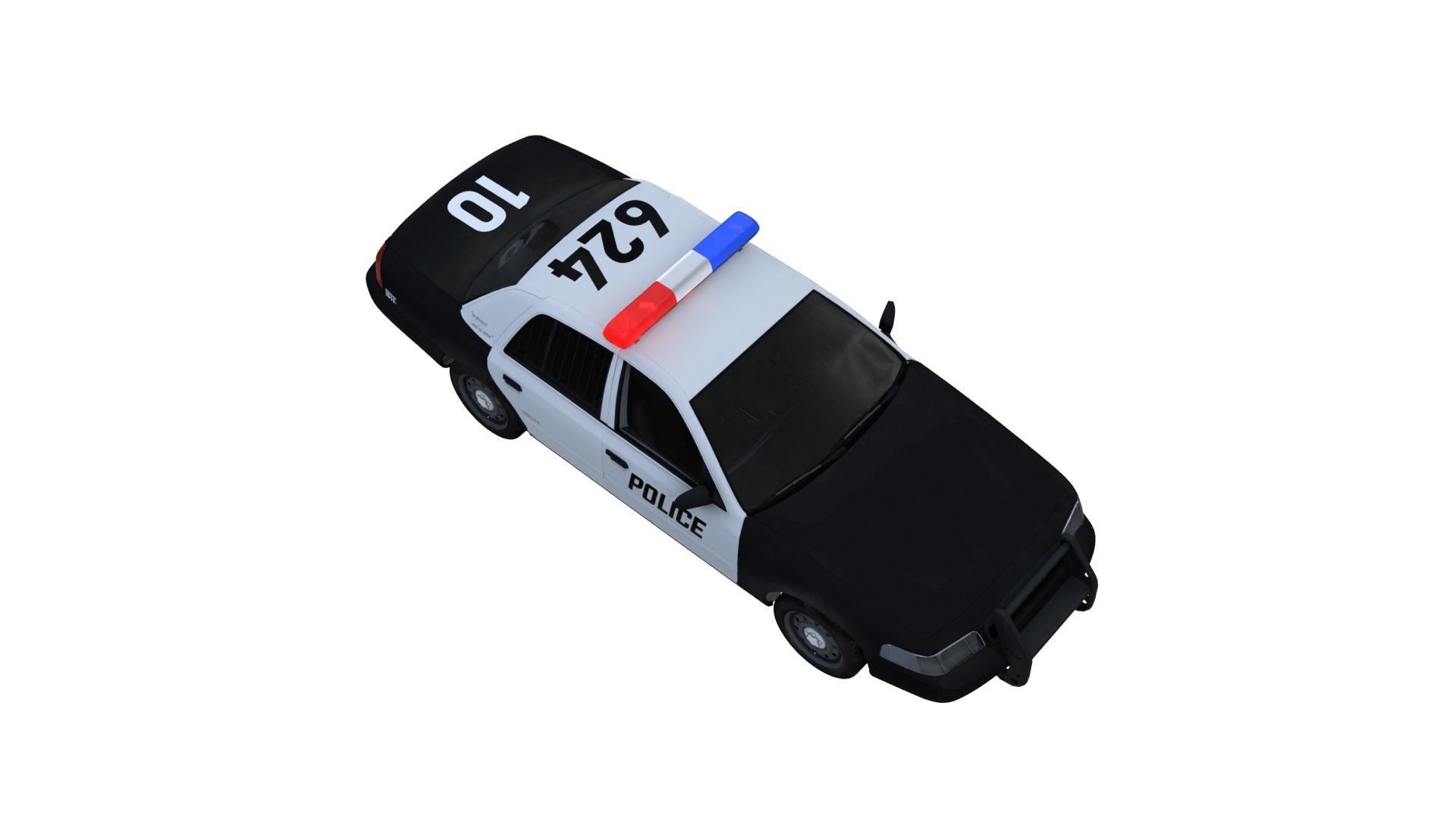 Police car 3D model | CGTrader