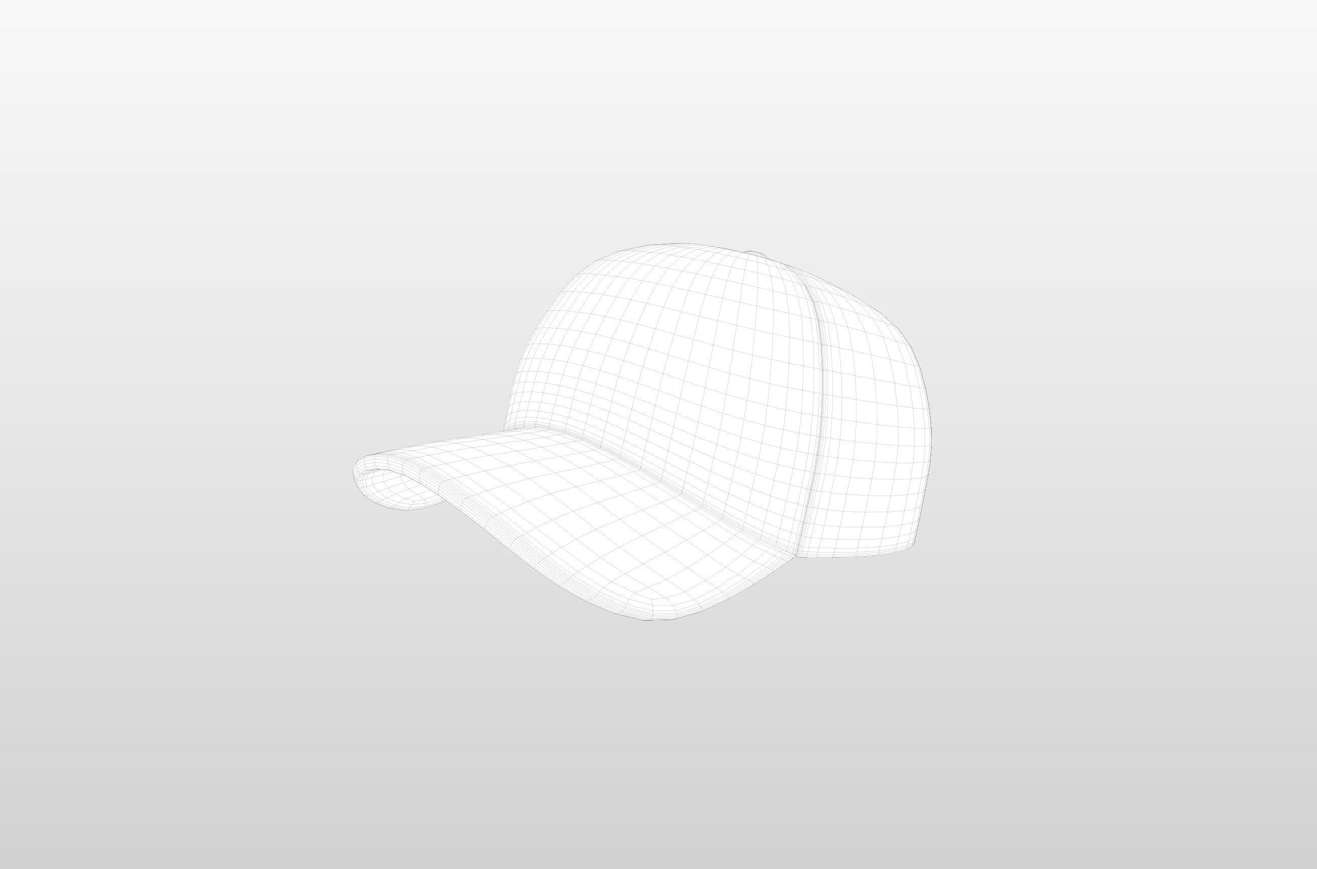 3D model Grey Cap VR / AR / lowpoly CGTrader