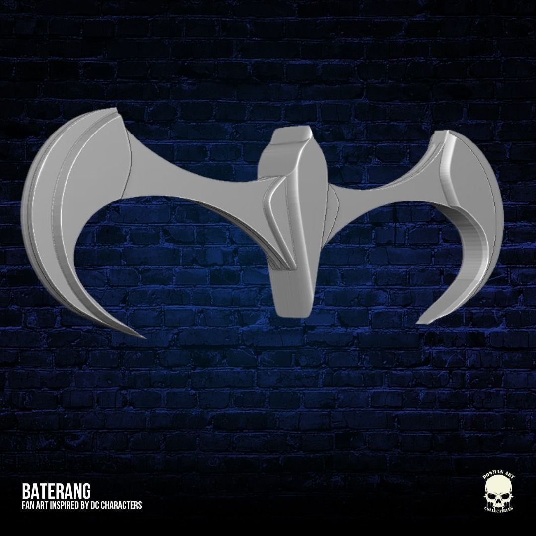 Baterang 3D printable files for Action Figures free 3D model 3D ...