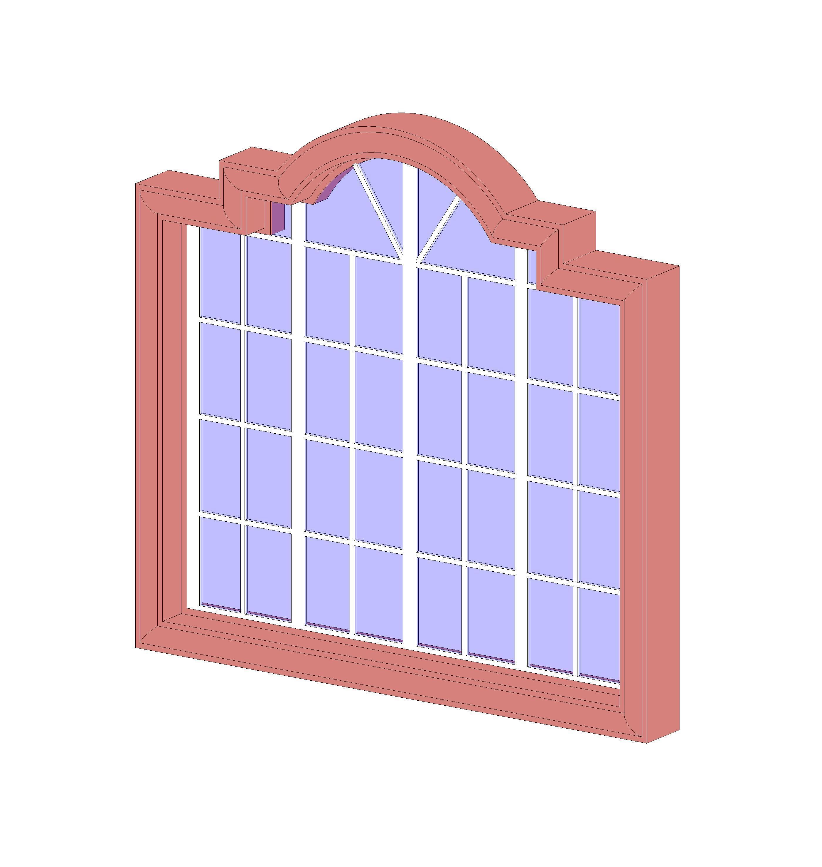 Colonial style casement window 3D model CGTrader