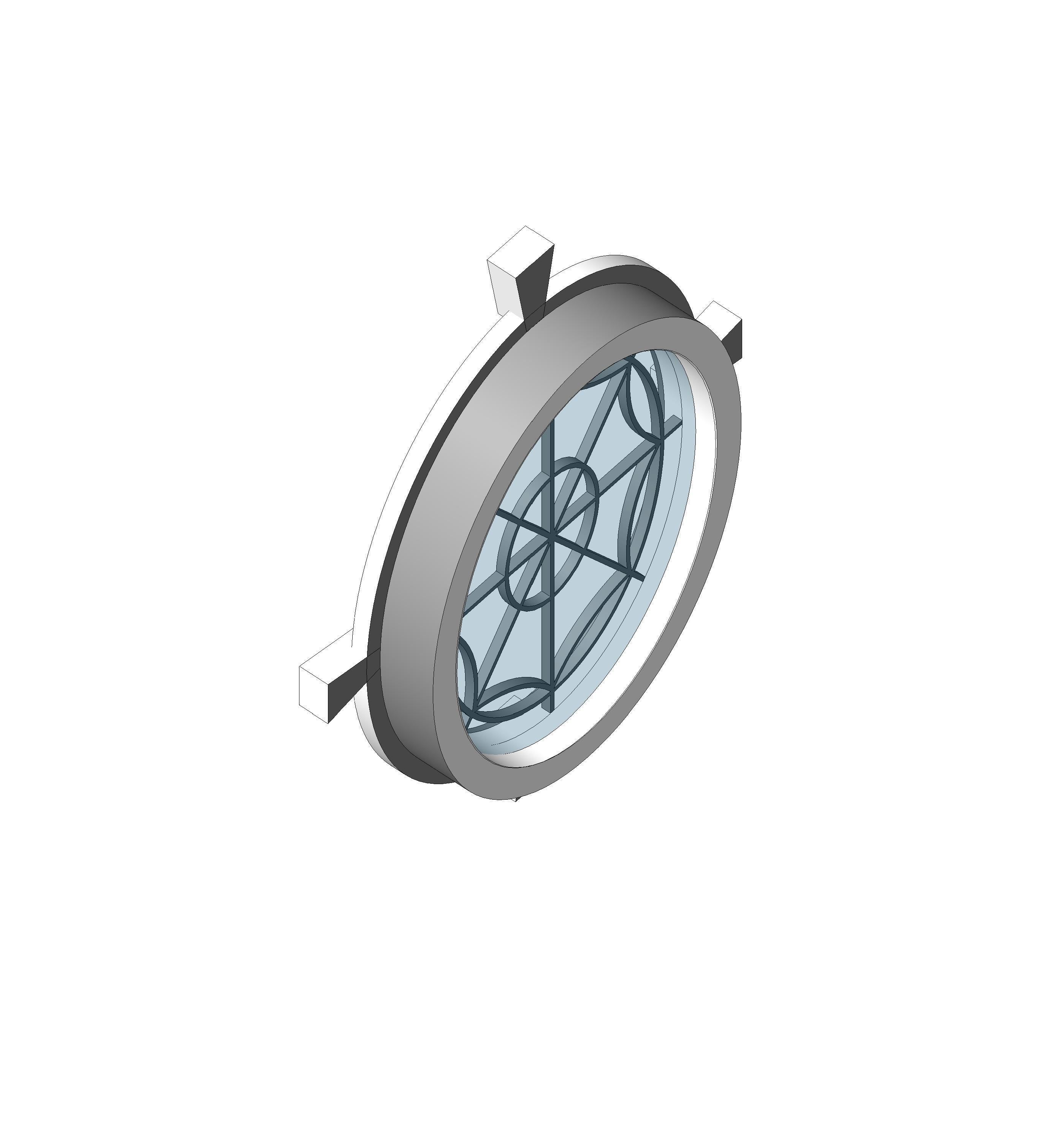 Oval window 3D model | CGTrader