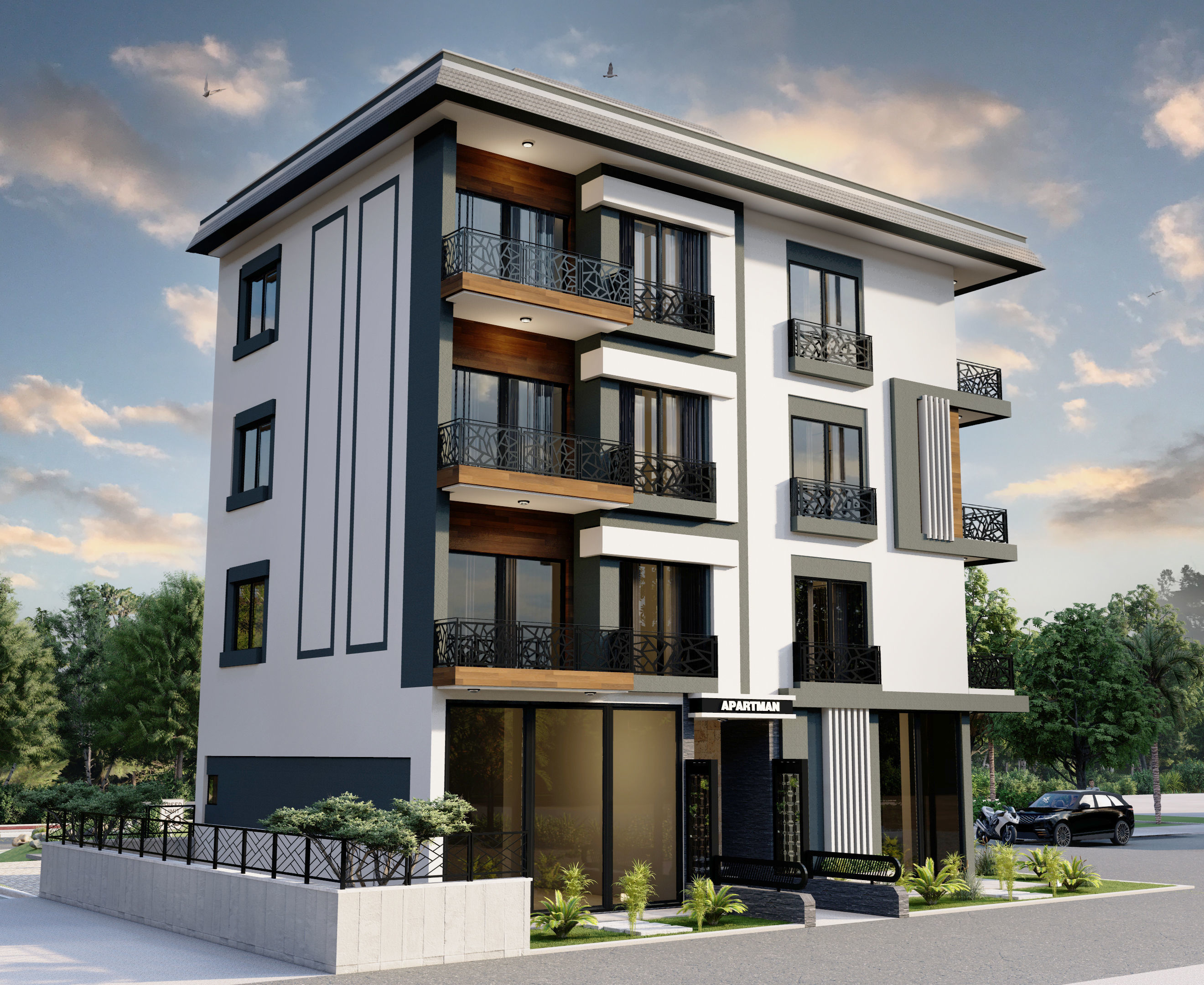 modern apartment model sketchup code 12 3D model | CGTrader