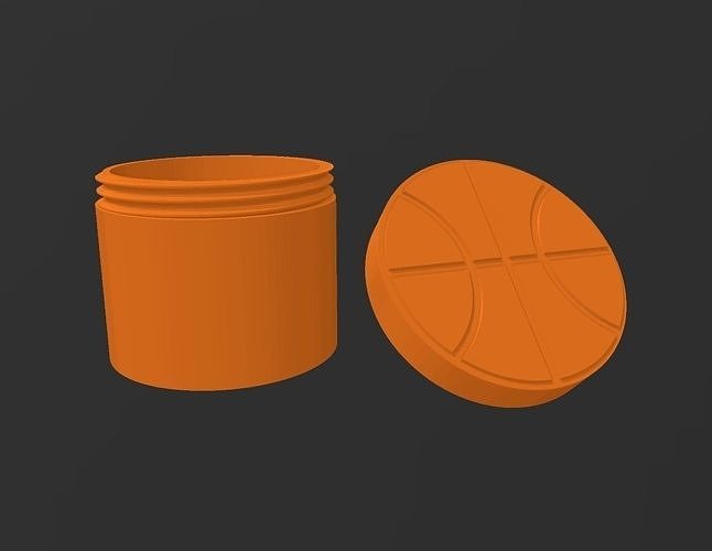Basketball Container Storage Organizer 3D model 3D printable CGTrader