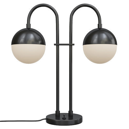 3D model CEDAR AND MOSS DOUBLE TABLE LAMP VR / AR / lowpoly CGTrader