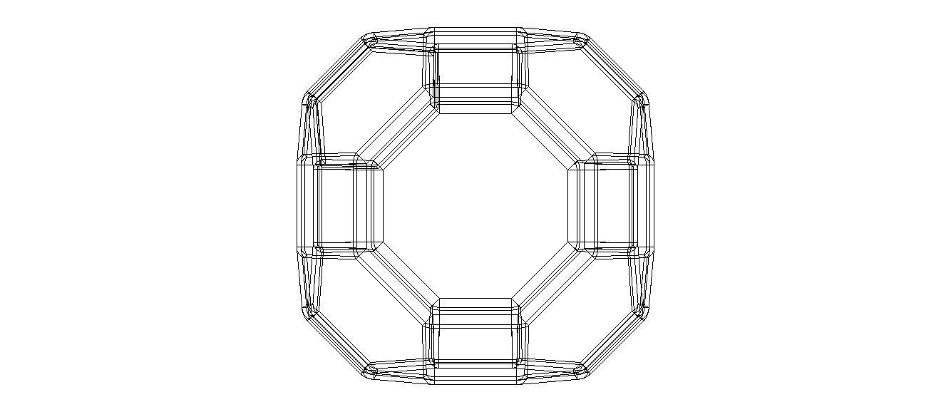 Wireframe Great Rhombicuboctahedron 3D model 3D printable | CGTrader