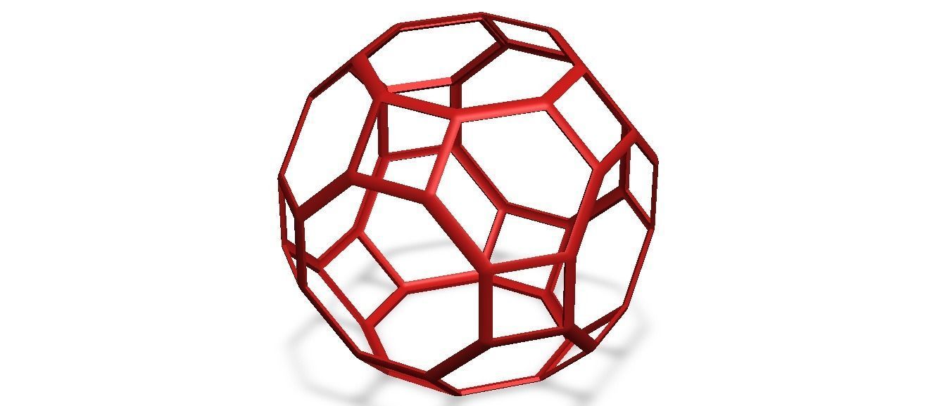 Wireframe Great Rhombicuboctahedron 3D model 3D printable | CGTrader