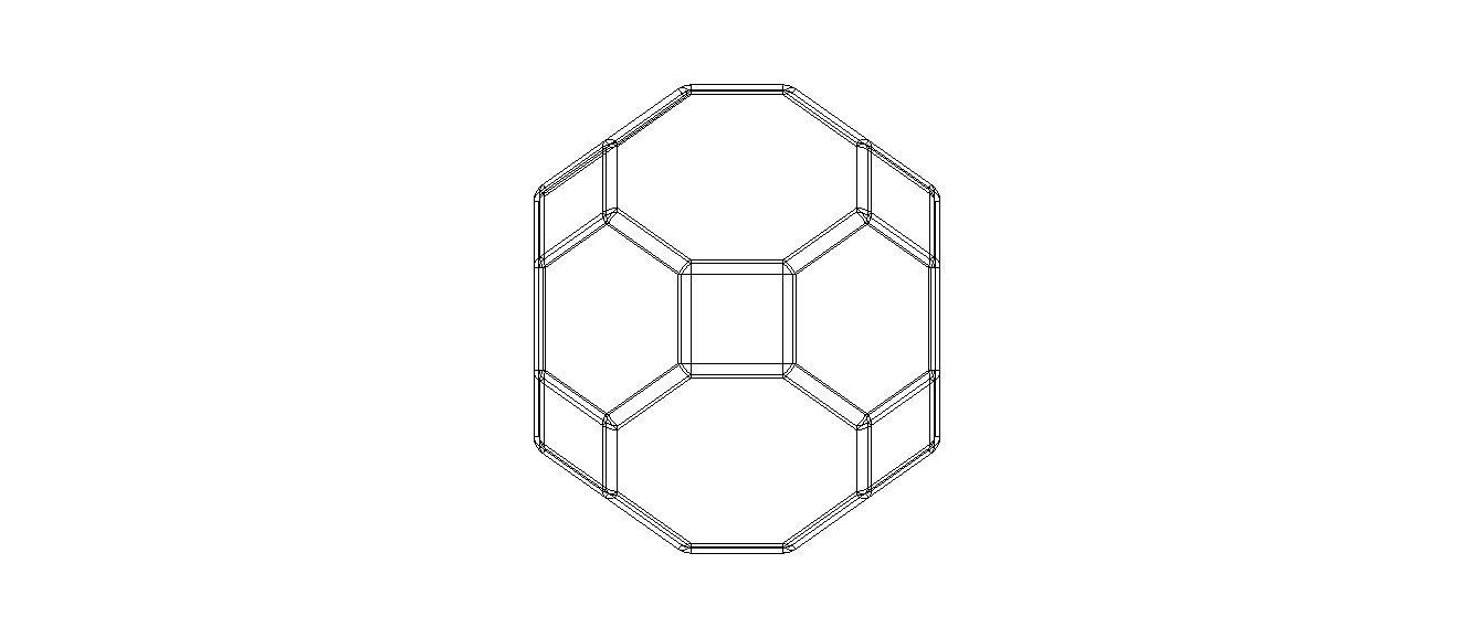 Wireframe Great Rhombicuboctahedron 3D model 3D printable | CGTrader