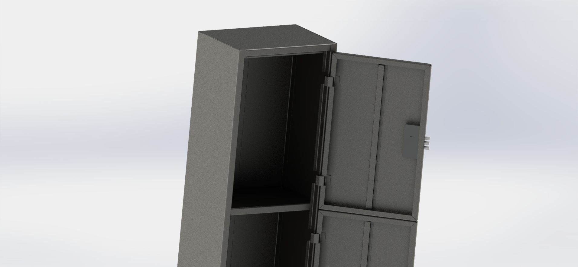 Sheet metal Safe box Solidworks 3d and dxf files 3D model CGTrader