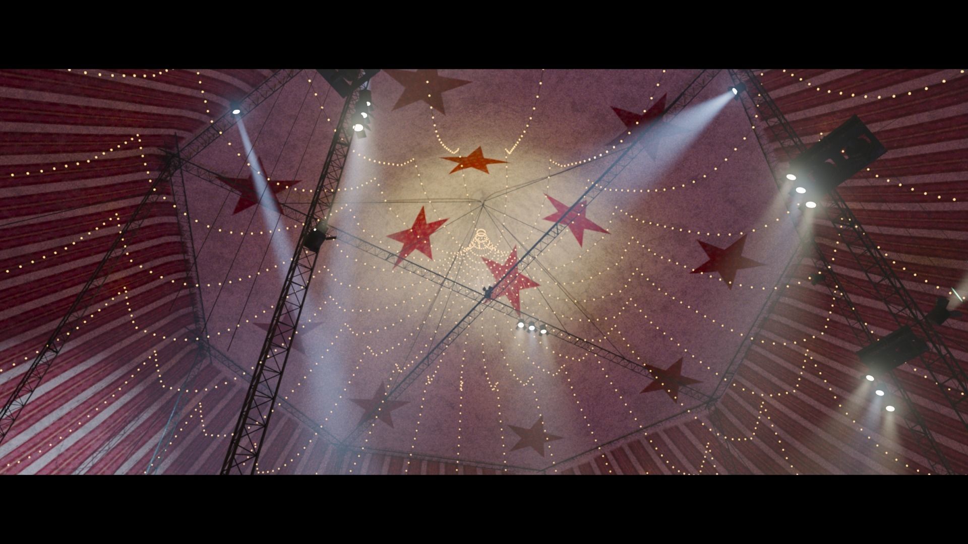 3D model Circus Environment Interior and Exterior with Animated Crowd ...