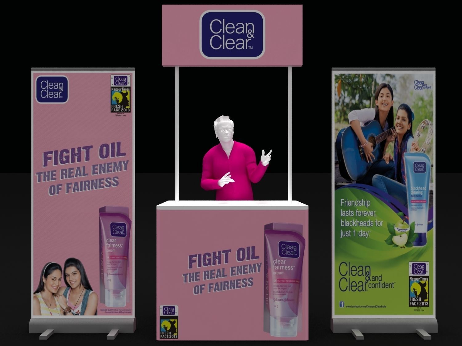 3D model Standy 1800mmx 900 mm and counter 750x750 size 3D Models VR ...