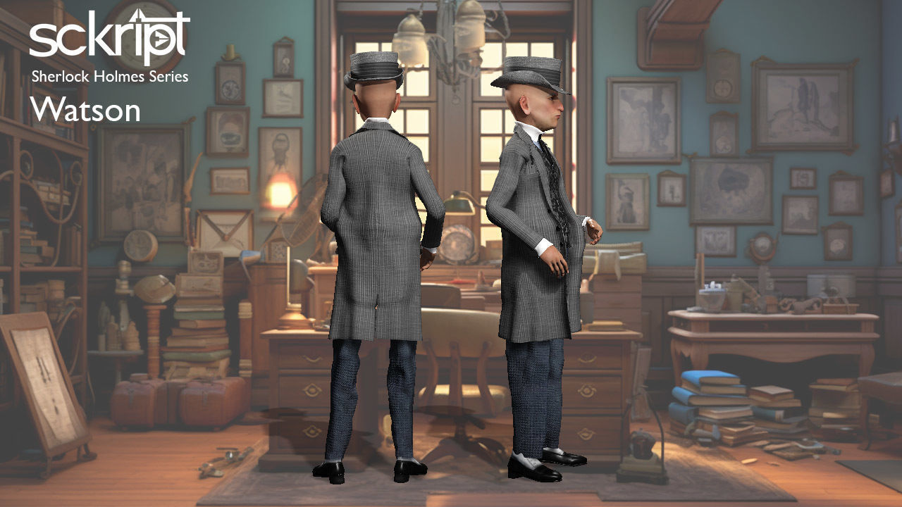 Sherlock 3d Computer Model 3D model Sherlock World Watson VR / AR / low-poly | CGTrader