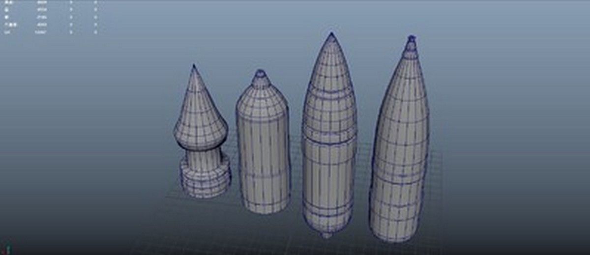 Tank shells armor-piercing shells High explosive shells 3D model | CGTrader