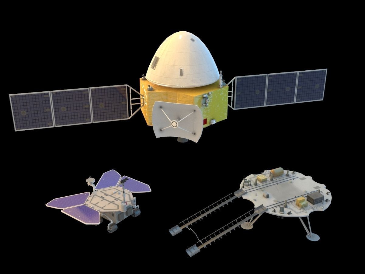 3D model Chinese Tianwen 1 mars rover VR / AR / low-poly | CGTrader