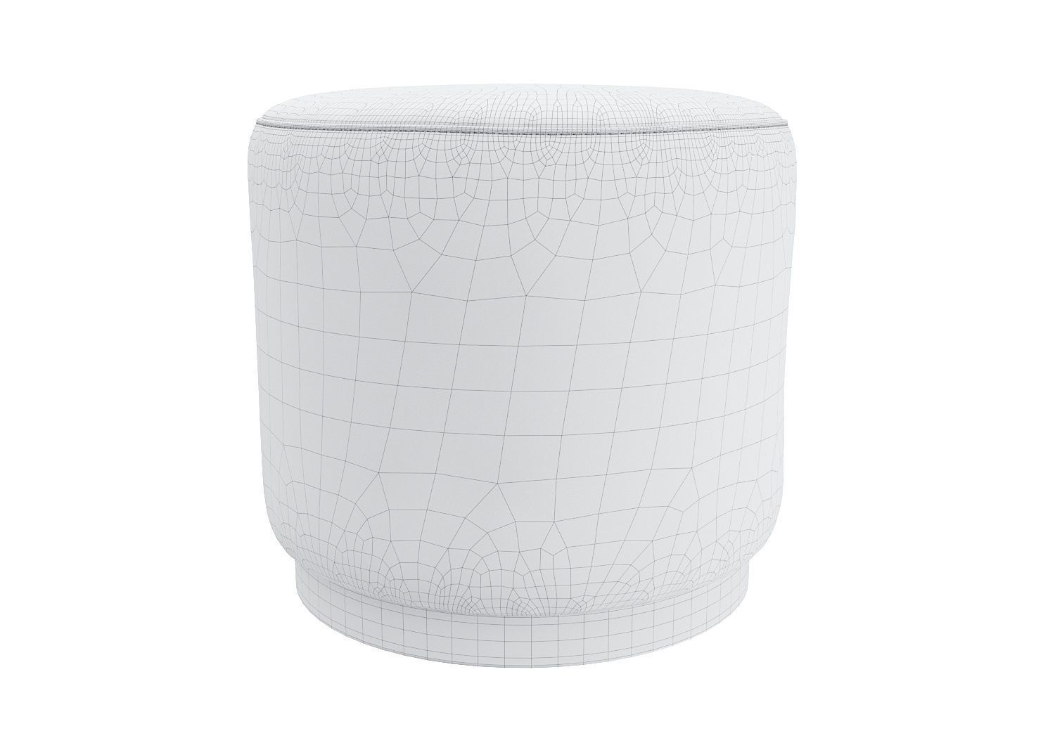 Crate and Barrel Zoey Swivel Ottoman 3D model CGTrader