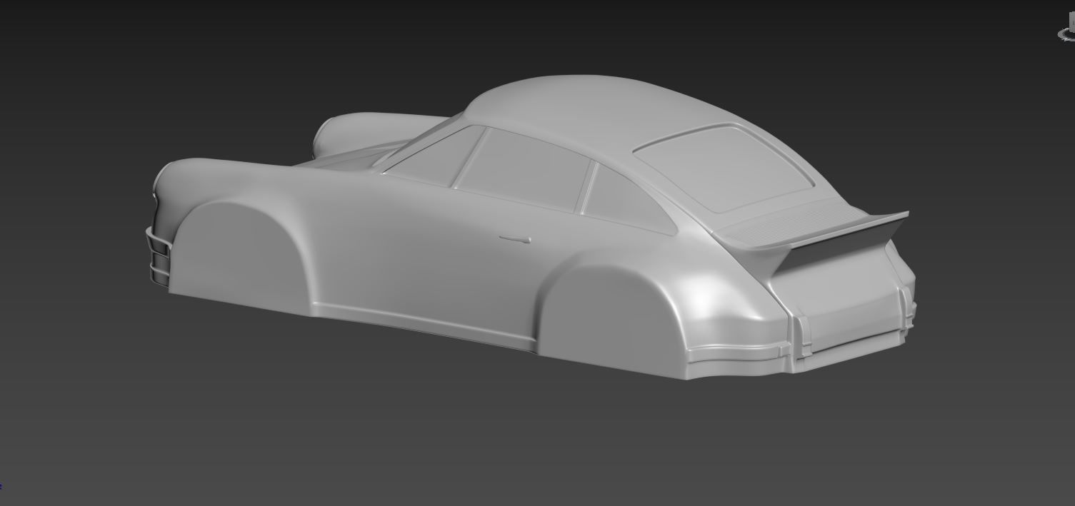 Porsche 911 simplified decorative model ver4 3D model 3D printable | CGTrader