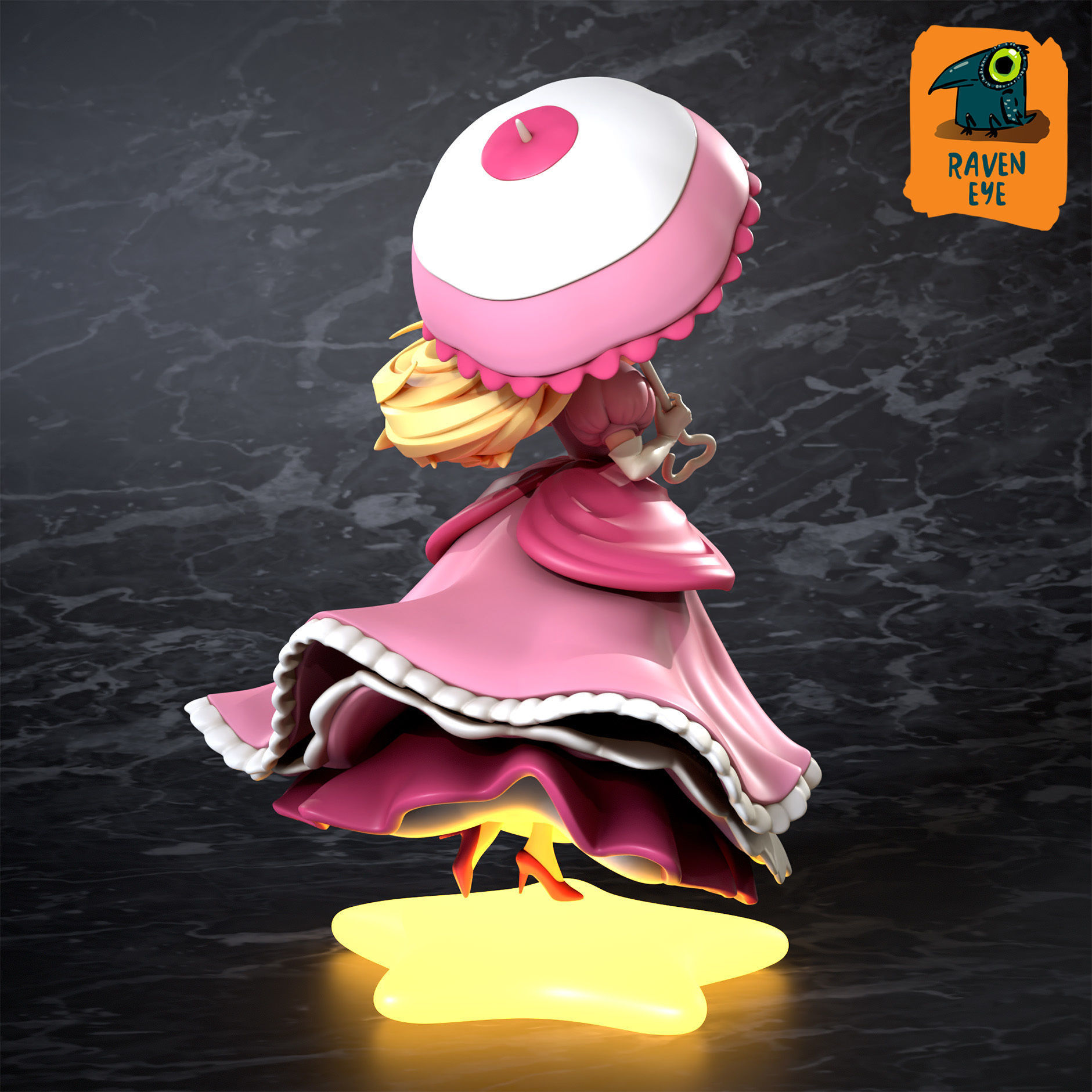 Princess Peach from super Mario Ready to print 3D model 3D printable | CGTrader