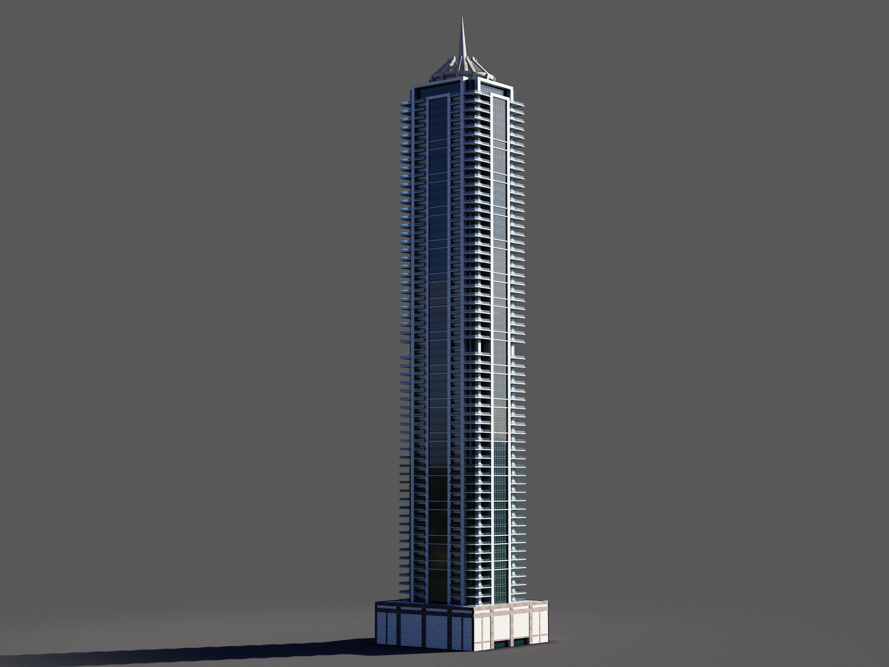 Emirates Crown Tower Dubai marina 3D model CGTrader