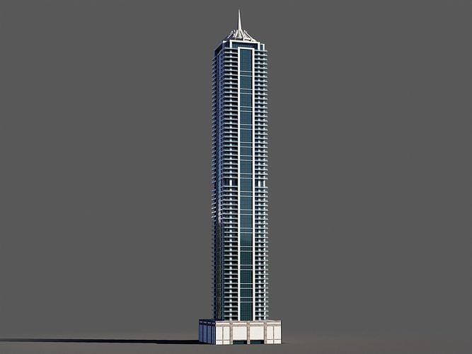 Emirates Crown Tower Dubai marina 3D model CGTrader