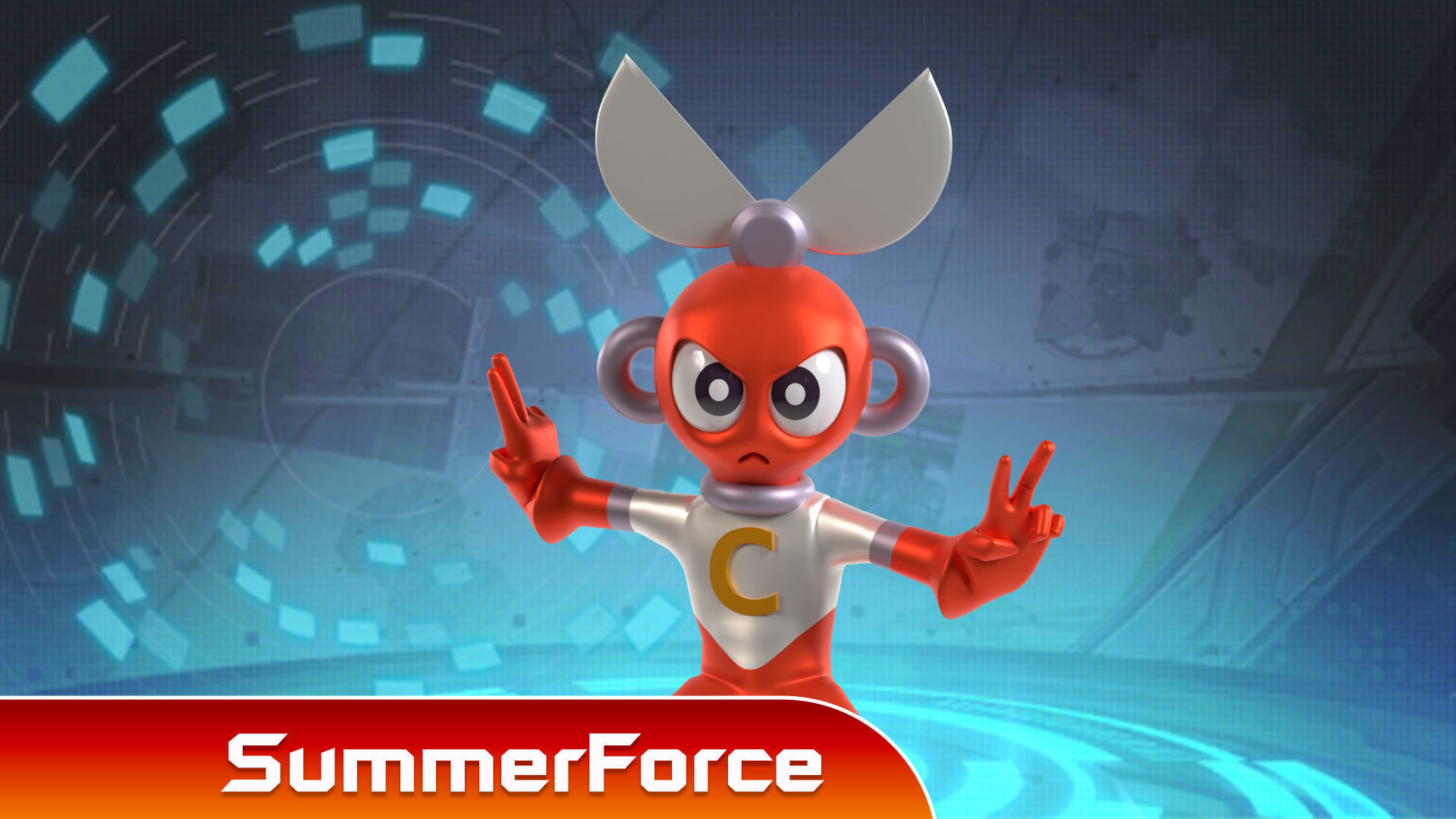 Cutman Megaman EXE 3D model rigged CGTrader